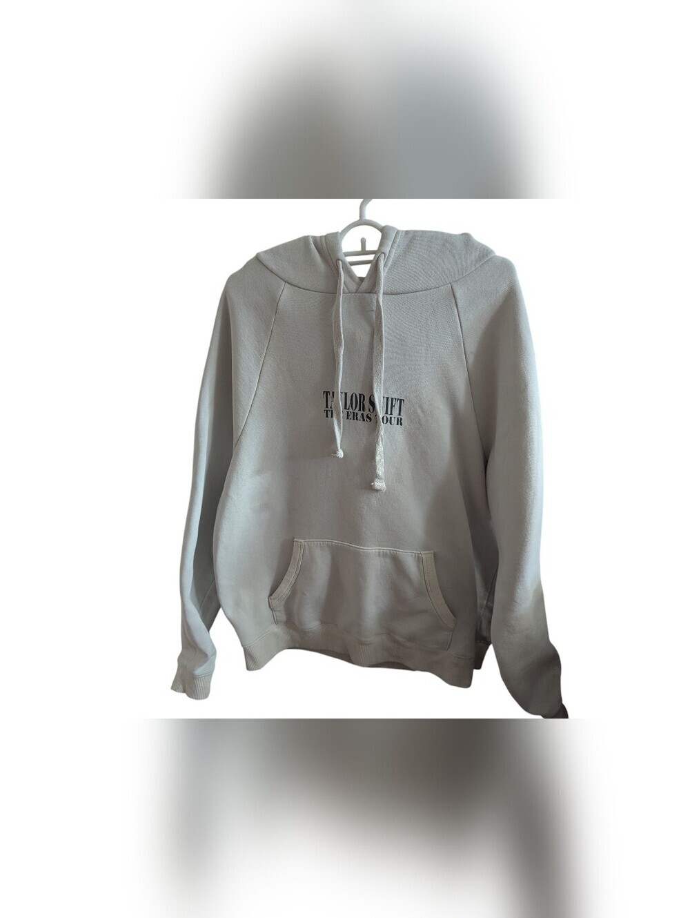 Official Taylor Swift Eras Tour Hoodie Beige Oatmeal Cream Medium M